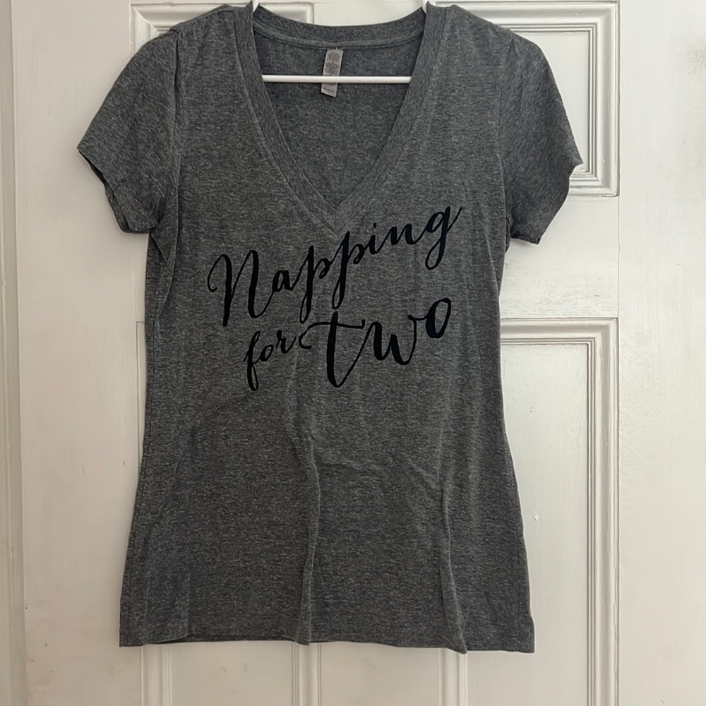 Napping for two v neck shirt